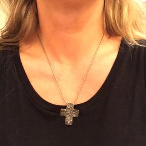 Silpada silver cross necklace